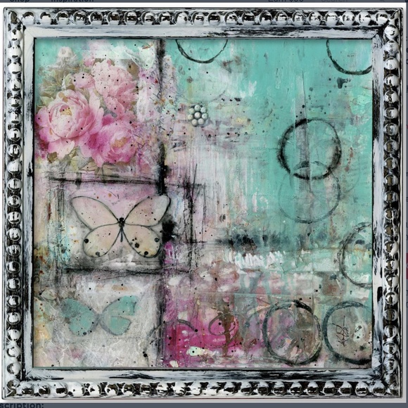 Framed Abstract Painting, by Kathy Morton Stanion - The Melody of Reflection 3 - Picture 4 of 4